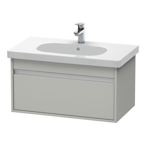 Duravit Meuble sous-lavabo Ketho 80x45,5 cm, béton gris, 1 tiroir, suspendu