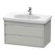 Duravit Meuble sous-lavabo Ketho 80x45,5 cm, béton gris, 2 tiroirs, suspendu-1