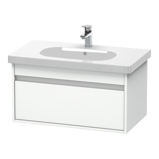 Duravit Meuble sous-lavabo Ketho 80x45,5 cm, blanc mat, 1 tiroir, suspendu