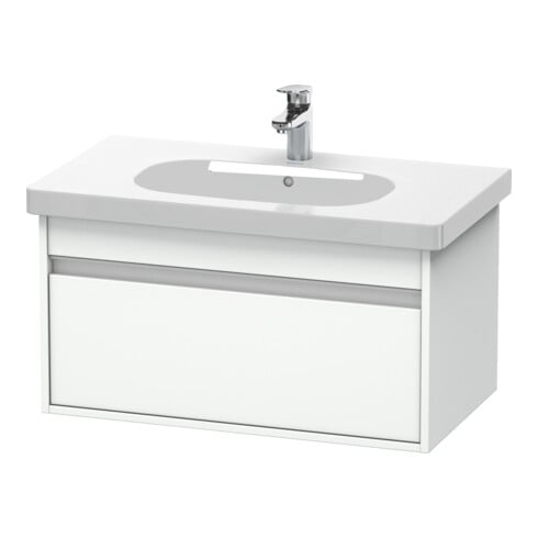 Duravit Meuble sous-lavabo Ketho 80x45,5 cm, blanc mat, 1 tiroir, suspendu