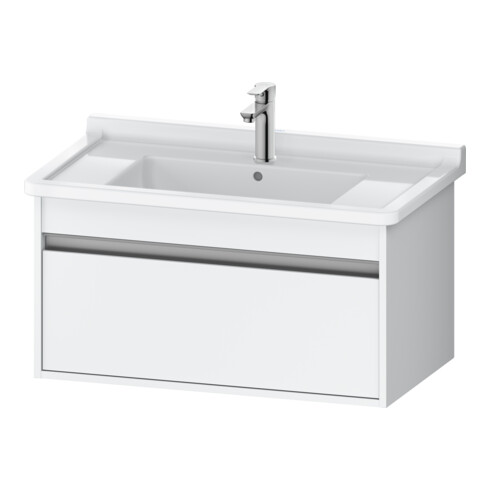Duravit Meuble sous lavabo Ketho 80x45,5 cm, blanc mat, 1 tiroir, suspendu