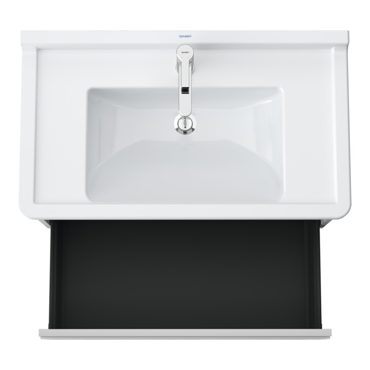 Duravit Meuble sous lavabo Ketho 80x45,5 cm, blanc mat, 1 tiroir, suspendu