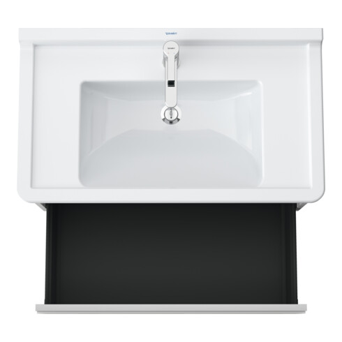 Duravit Meuble sous lavabo Ketho 80x45,5 cm, blanc mat, 1 tiroir, suspendu
