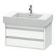 Duravit Meuble sous-lavabo Ketho 80x45,5 cm, blanc mat, 2 tiroirs, suspendu-1