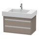 Duravit Meuble sous lavabo Ketho 80x45,5 cm, blanc mat, 2 tiroirs, suspendu-1