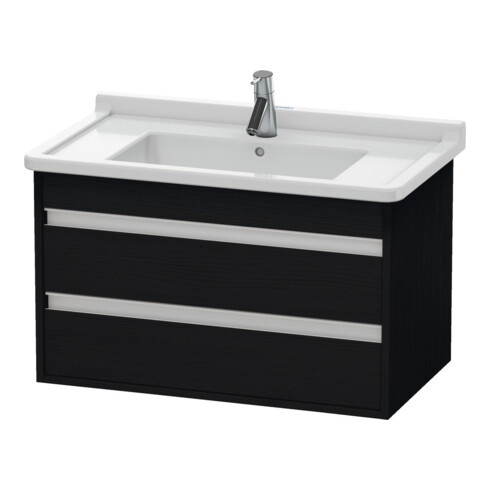 Duravit Meuble sous lavabo Ketho 80x45,5 cm, blanc œuf, 2 tiroirs, suspendu
