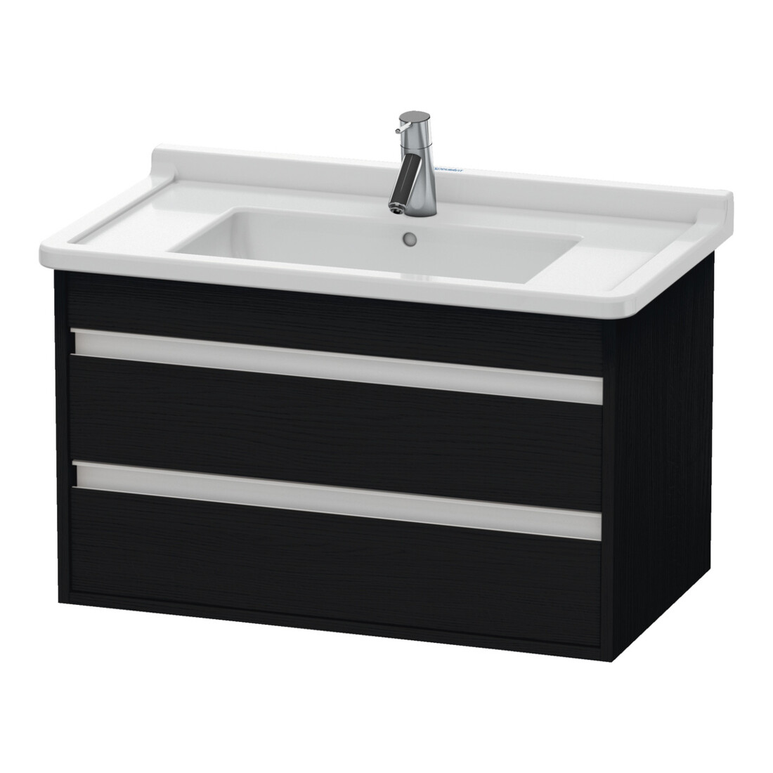 Duravit Meuble sous lavabo Ketho 80x45,5 cm, blanc œuf, 2 tiroirs, suspendu