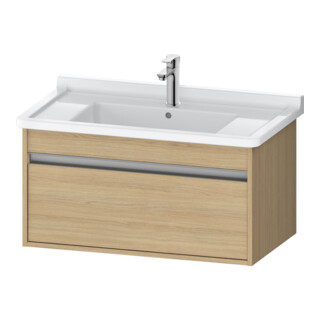 Duravit Meuble sous-lavabo Ketho 80x45,5 cm, Chêne Naturel, 1 tiroir, suspendu