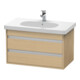 Duravit Meuble sous-lavabo Ketho 80x45,5 cm, chêne naturel, 2 tiroirs, suspendu-1