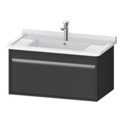 Duravit Meuble sous-lavabo Ketho 80x45,5 cm, graph ma, 1 tiroir, suspendu mural