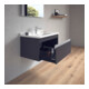 Duravit Meuble sous-lavabo Ketho 80x45,5 cm, graph ma, 1 tiroir, suspendu mural-2