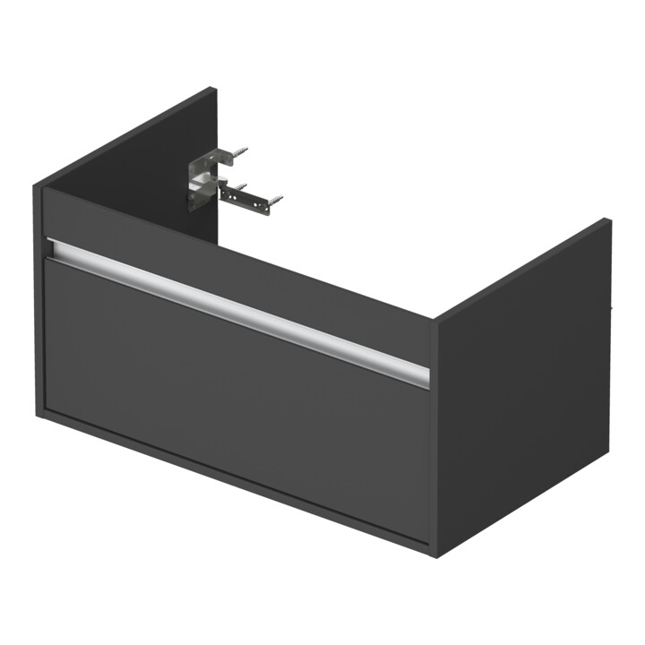 Duravit Meuble sous-lavabo Ketho 80x45,5 cm, graph ma, 1 tiroir, suspendu mural