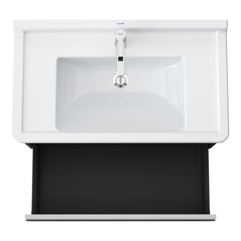 Duravit Meuble sous-lavabo Ketho 80x45,5 cm, graph ma, 1 tiroir, suspendu mural