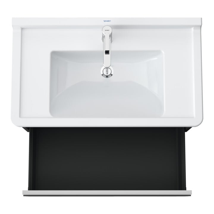 Duravit Meuble sous-lavabo Ketho 80x45,5 cm, graph ma, 1 tiroir, suspendu mural