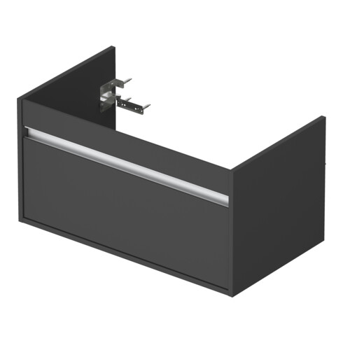 Duravit Meuble sous-lavabo Ketho 80x45,5 cm, graph ma, 1 tiroir, suspendu mural