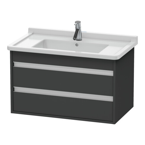 Duravit Meuble sous lavabo Ketho 80x45,5 cm, graph ma, 2 tiroirs, suspendu