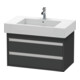 Duravit Meuble sous-lavabo Ketho 80x45,5 cm, graph ma, 2 tiroirs, suspendu-1