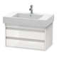 Duravit Meuble sous-lavabo Ketho 80x45,5 cm, graph ma, 2 tiroirs, suspendu