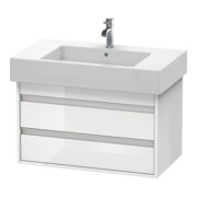 Duravit Meuble sous-lavabo Ketho 80x45,5 cm, graph ma, 2 tiroirs, suspendu-2