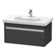 Duravit Meuble sous-lavabo Ketho 80x45,5 cm, graphite mat, 1 tiroir, suspendu-1