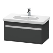 Duravit Meuble sous-lavabo Ketho 80x45,5 cm, graphite mat, 1 tiroir, suspendu