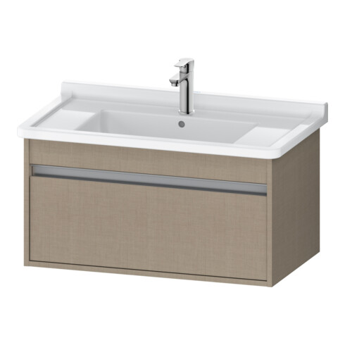 Duravit Meuble sous-lavabo Ketho 80x45,5 cm, lin, 1 tiroir, suspendu