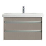 Duravit Meuble sous-lavabo Ketho 80x45,5 cm, mat, 2 tiroirs, suspendu