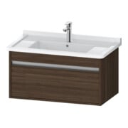 Duravit Meuble sous lavabo Ketho 80x45,5 cm, noyer foncé, 1 tiroir, suspendu