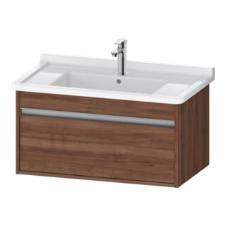 Duravit Meuble sous-lavabo Ketho 80x45,5 cm, noyer naturel, 1 tiroir, suspendu