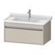 Duravit Meuble sous lavabo Ketho 80x45,5 cm, taupe, 1 tiroir, suspendu-1