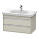 Duravit Meuble sous-lavabo Ketho 80x45,5 cm, Taupe, 2 tiroirs, suspendu-1