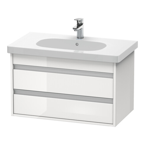 Duravit Meuble sous-lavabo Ketho 80x45,5 cm, Taupe, 2 tiroirs, suspendu