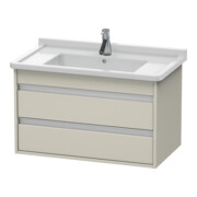 Duravit Meuble sous lavabo Ketho 80x45,5 cm, Taupe, 2 tiroirs, suspendu-1