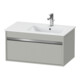 Duravit Meuble sous lavabo Ketho 80x47,5 cm, béton gris, 1 tiroir, suspendu-1