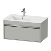 Duravit Meuble sous lavabo Ketho 80x47,5 cm, béton gris, 1 tiroir, suspendu-4