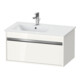 Duravit Meuble sous lavabo Ketho 80x47,5 cm, blanc brillant, 1 tiroir, suspendu