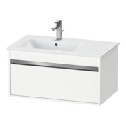 Duravit Meuble sous lavabo Ketho 80x47,5 cm, blanc mat, 1 tiroir, suspendu-2