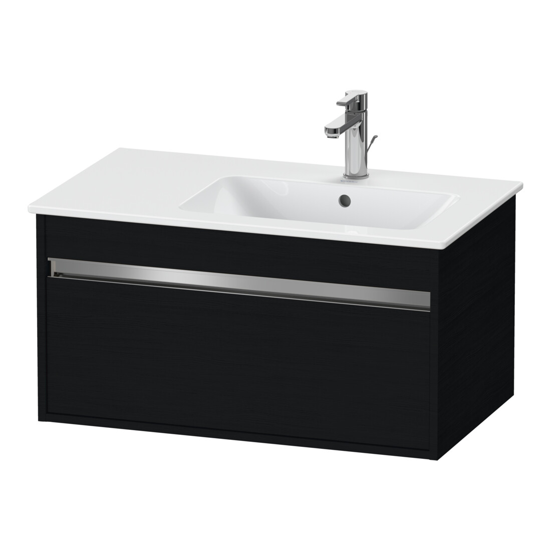 Duravit Meuble sous lavabo Ketho 80x47,5 cm, blanc œuf, 1 tiroir, suspendu
