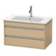 Duravit Meuble sous lavabo Ketho 80x47,5 cm, blanc œuf, 2 tiroirs, suspendu-1