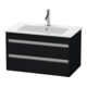 Duravit Meuble sous lavabo Ketho 80x47,5 cm, blanc œuf, 2 tiroirs, suspendu-1