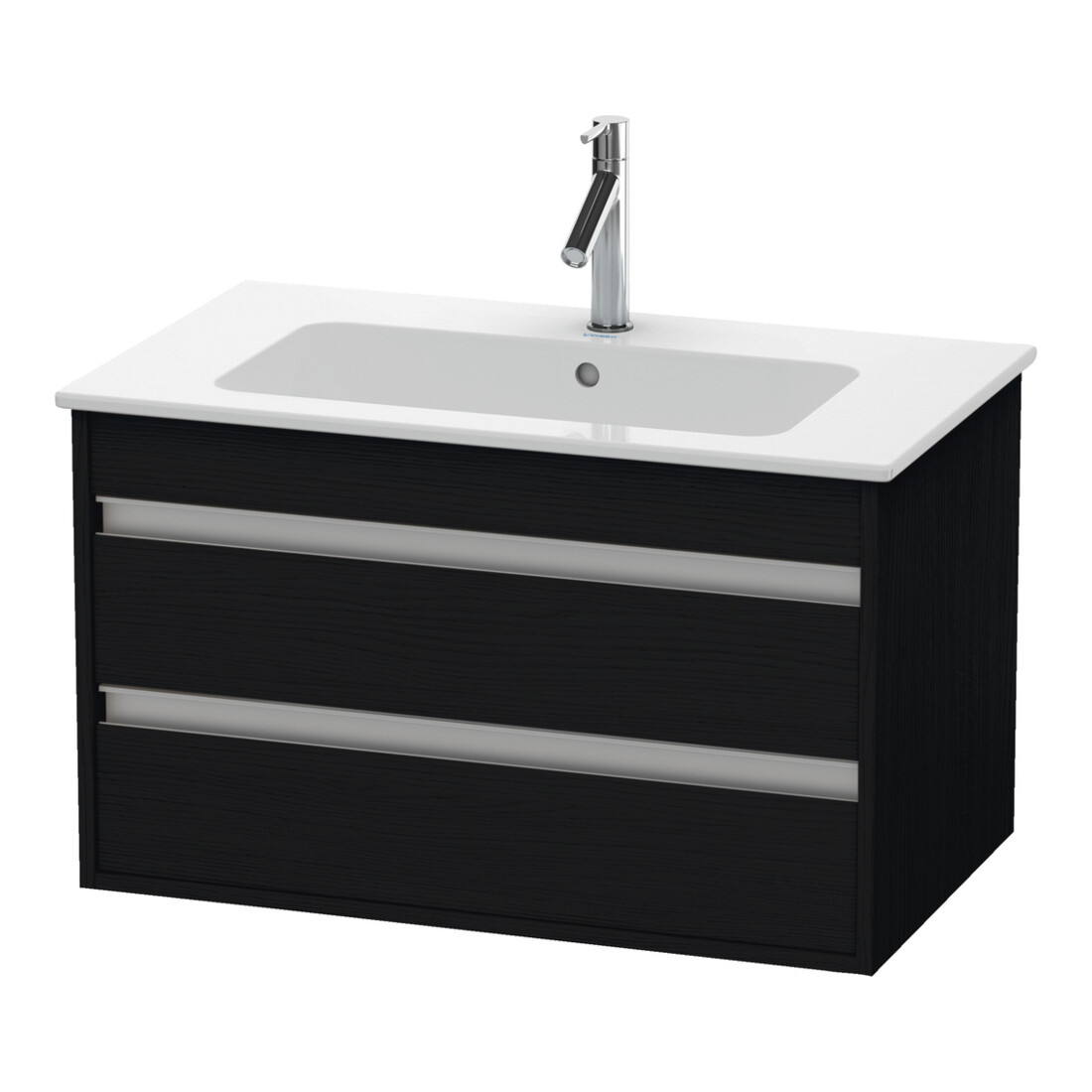 Duravit Meuble sous lavabo Ketho 80x47,5 cm, blanc œuf, 2 tiroirs, suspendu