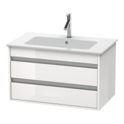 Duravit Meuble sous lavabo Ketho 80x47,5 cm, blanc œuf, 2 tiroirs, suspendu-3