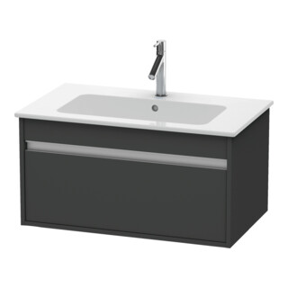 Duravit Meuble sous-lavabo Ketho 80x47,5 cm, graph ma, 1 tiroir, suspendu