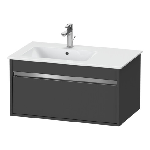 Duravit Meuble sous-lavabo Ketho 80x47,5 cm, graph ma, 1 tiroir, suspendu
