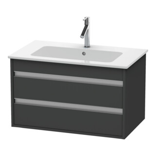 Duravit Meuble sous lavabo Ketho 80x47,5 cm, graph ma, 2 tiroirs, suspendu
