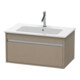 Duravit Meuble sous lavabo Ketho 80x47,5 cm, lin, 1 tiroir, suspendu-2