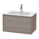 Duravit Meuble sous-lavabo Ketho 80x47,5 cm, mat, 2 tiroirs, suspendu-1