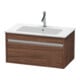 Duravit Meuble sous-lavabo Ketho 80x47,5 cm, noyer foncé, 1 tiroir, suspendu-1