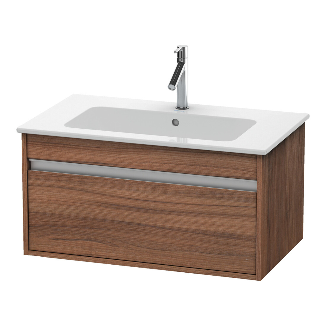 Duravit Meuble sous-lavabo Ketho 80x47,5 cm, noyer naturel, 1 tiroir, suspendu