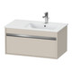 Duravit Meuble sous-lavabo Ketho 80x47,5 cm, taupe, 1 tiroir, suspendu